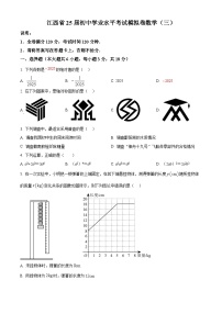2025年江西省新余市分宜县中考第三次模拟考试数学卷（中考模拟）