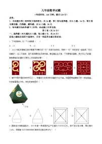 2025年山东省青岛市李沧区中考二模数学试题（中考模拟）