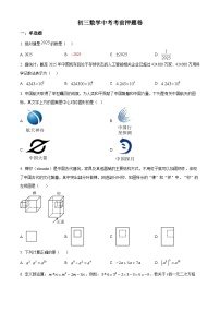 2025年山东省日照市新营中学 九年级中考模拟考试数学试卷（中考模拟）