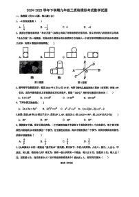 2025年郑州市外国语中学中考三模数学试卷及答案