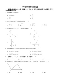 广东省广州市番禺区2025年八年级下学期期末数学试题及答案