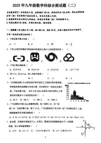 2025年广州市番禺初三二模数学试卷