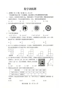 2025湖北武汉武昌区中考模拟五调数学试卷