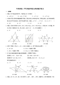 人教版（2024）七年级下册（2024）平行线的判定课后作业题