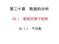 人教版（2024）平均数教学课件ppt