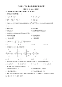 四川省南充市白塔中学2024-2025学年八年级下学期5月期中考试 数学试题