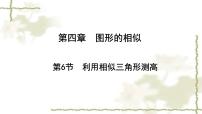 初中数学北师大版（2024）九年级上册利用相似三角形测高多媒体教学课件ppt
