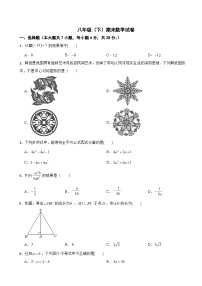 四川省成都市青白江区2025年八年级（下）期末数学试卷及答案