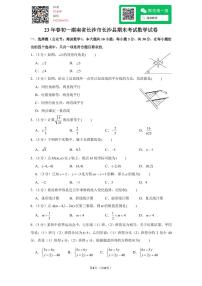 23年春初一湖南省长沙市长沙县期末考试数学试卷