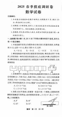 2025年河南省平顶山市叶县中考模拟预测数学试题