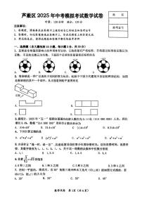 2025年 湖南省株洲市芦淞区中考模拟数学试卷（中考模拟）