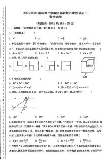2025年安徽省合肥市庐阳中学中考三模数学试卷（中考模拟）