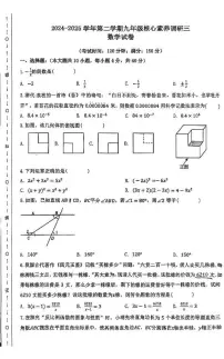 2025年安徽省合肥市庐阳中学中考三模数学试卷（中考模拟）