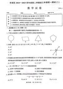 2025年北京市东城区九年级中考二模数学试卷
