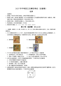2025年中考数学第三次模拟考试卷：化学（安徽卷）（考试版）