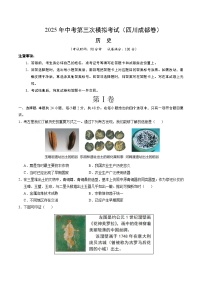 2025年中考数学第三次模拟考试卷：历史（成都卷）（考试版）