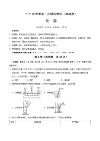 2025年中考数学第三次模拟考试卷：化学（福建卷）（考试版）
