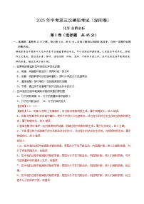 2025年中考数学第三次模拟考试卷：化学（湖南卷）（解析版）