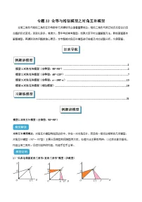 2025年中考数学专项复习专题22 全等与相似模型之对角互补模型解读与提分精练（全国通用）（解析版）