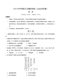 2025年中考数学第三次模拟考试卷：历史（济南卷）（考试版）