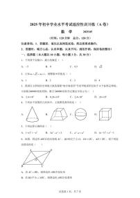 2025届山东省临沂市罗庄区中考（二模）数学试题