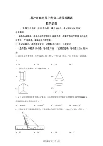 2025届云南省保山市市腾冲市中考（三模）数学试题