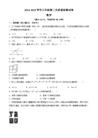 河南省郑州中学2025届九年级下学期第三次联考 数学试题试卷