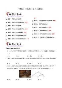 专题01 三角形-2024-2025学年八年级数学下学期期末专题复习试题（北师大版）（含答案）