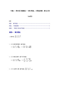 专题2  期末复习题题组——解方程组、方程组的解、新定义类-2025年人教版7年级下册数学专题复习试题（含答案）