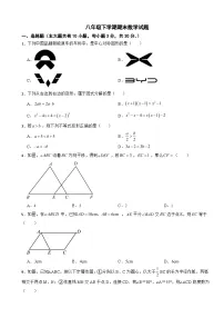 广东省深圳市坪山区2025年八年级下学期期末数学试题及参考答案