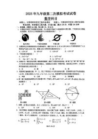 2025年湖南省长沙市雅礼教育集团中考二模数学试题（中考模拟）