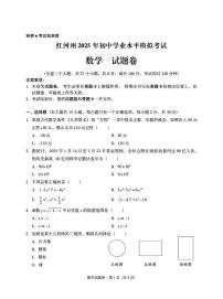 云南省红河州2025年九年级中考模拟数学试题卷（中考模拟）