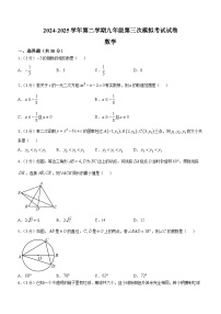 2025年甘肃省武威市凉州区西营九年制、红星九年制学校中考三模数学试题（中考模拟）