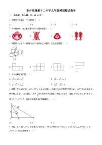 吉林省松原市宁江区吉林油田第十二中学2024~2025学年 下学期九年级模拟测试   数学试题 （中考模拟）