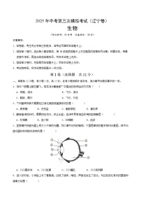 2025年中考数学第三次模拟考试卷：生物（辽宁卷）（考试版）