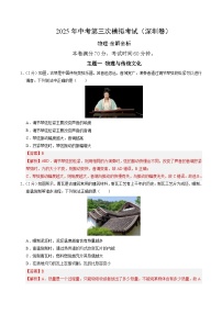 2025年中考数学第三次模拟考试卷：物理（深圳卷）（解析版）