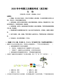 2025年中考数学第三次模拟考试卷：生物（武汉卷）（考试版）