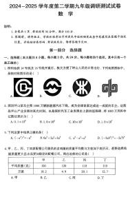 2025年深圳市坪山区中考二模数学试卷含答案