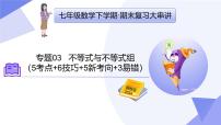 专题03+不等式与不等式组（5考点+6技巧+5新考向+3易错）2025学年七年级数学下学期期末考点大串讲课件