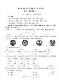 2025 年湖南省中考模拟信息卷·数学试卷及参考答案