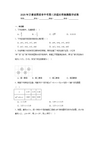 2025年甘肃省酒泉市中考第三次适应性检测数学试卷（附答案解析）