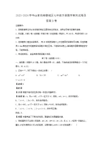 2023-2024学年山东济南钢城区七年级下册数学期末试卷及答案B卷