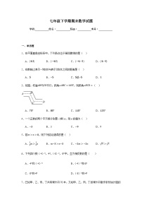 人教版2024七年级下学期期末数学试题及答案4