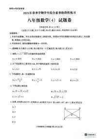 云南省昭通市昭阳区2024-2025学年八年级下学期6月月考数学试题