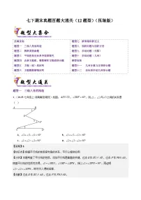 人教版2025年七年级数学下学期期末总复习(专题训练)真题百题大通关(12题型)(压轴版)(学生版+解析)