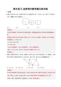 【专题训练】期末复习-选择填空解答题压轴训练(学生版+解析)-2025年七年级数学下学期期末总复习(北师大版)