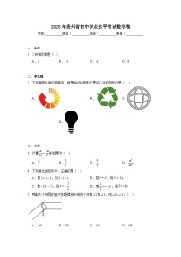 2025年贵州省初中学业水平模拟考试数学卷（无答案）