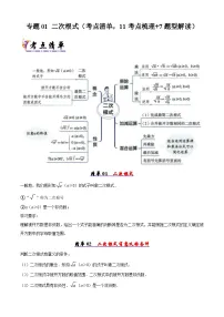 人教版2025年八年级数学下学期期末总复习(知识梳理)专题01二次根式(考点清单，11考点梳理+7题型解读)(学生版+解析)