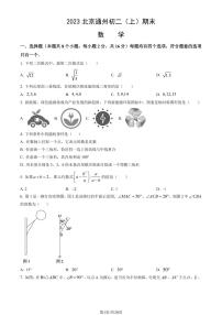 2023北京通州初二（上）期末数学试卷（含答案）