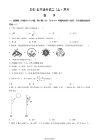 2023北京通州初二（上）期末数学试卷（含答案）
